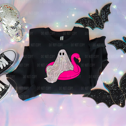 Glitter Ghost Single Print DTF Transfer