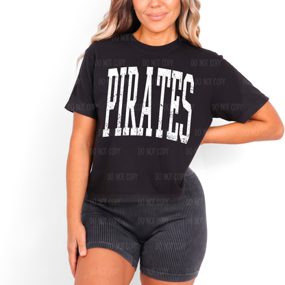 Pirates Distressed Tee or Sweatshirt