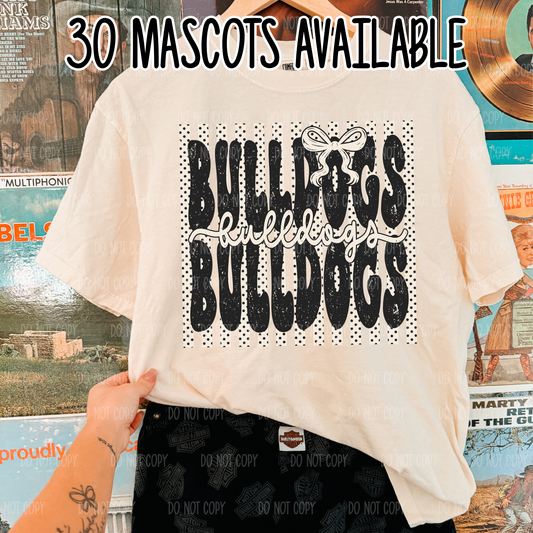 Polkadot Striped Mascots Tee Or Sweatshirt
