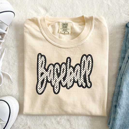 Polka Dot Baseball Tee or Sweatshirt