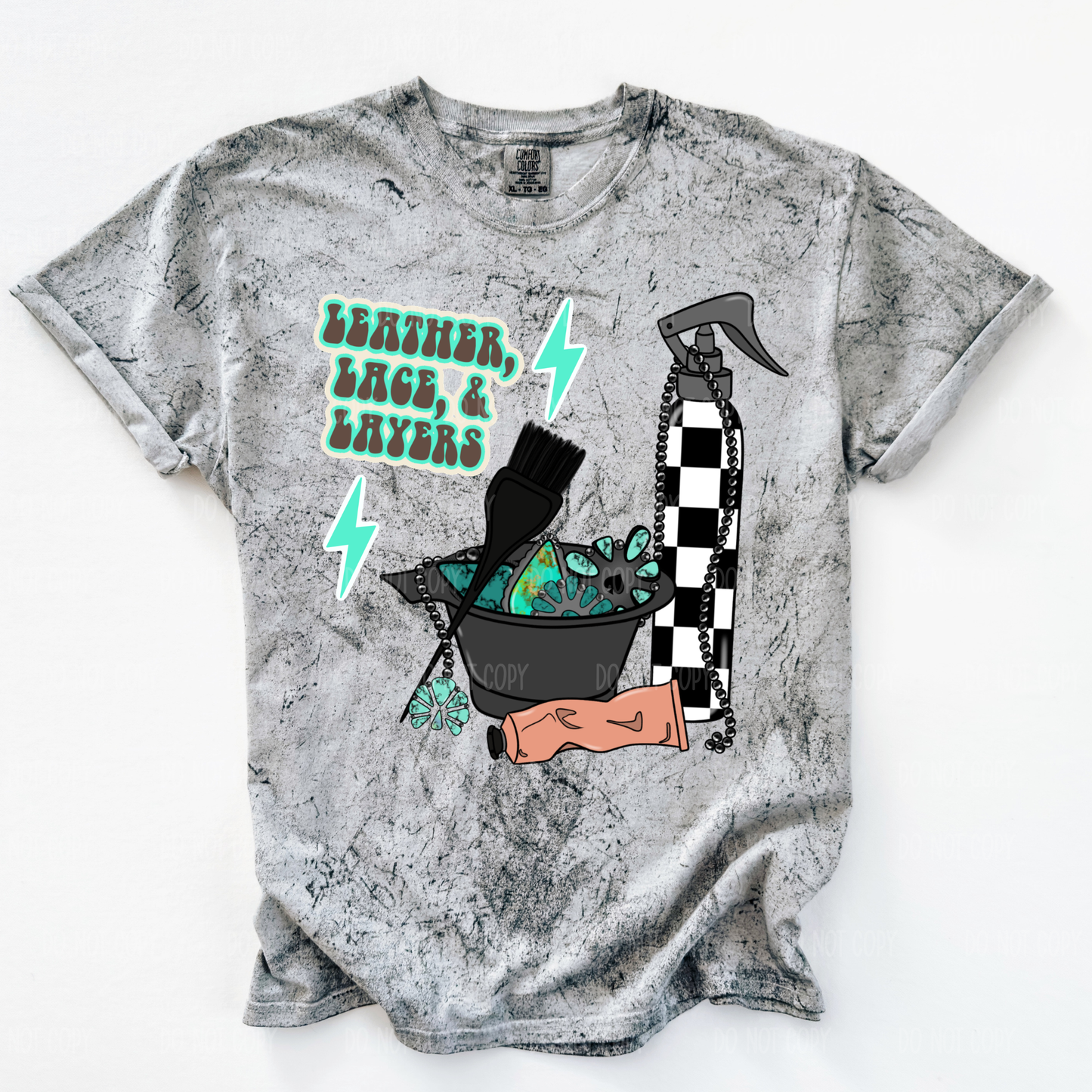 Leather Lace and Layers Tee or Sweatshirt
