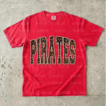Brown Leopard Pirates Single Print DTF Transfer