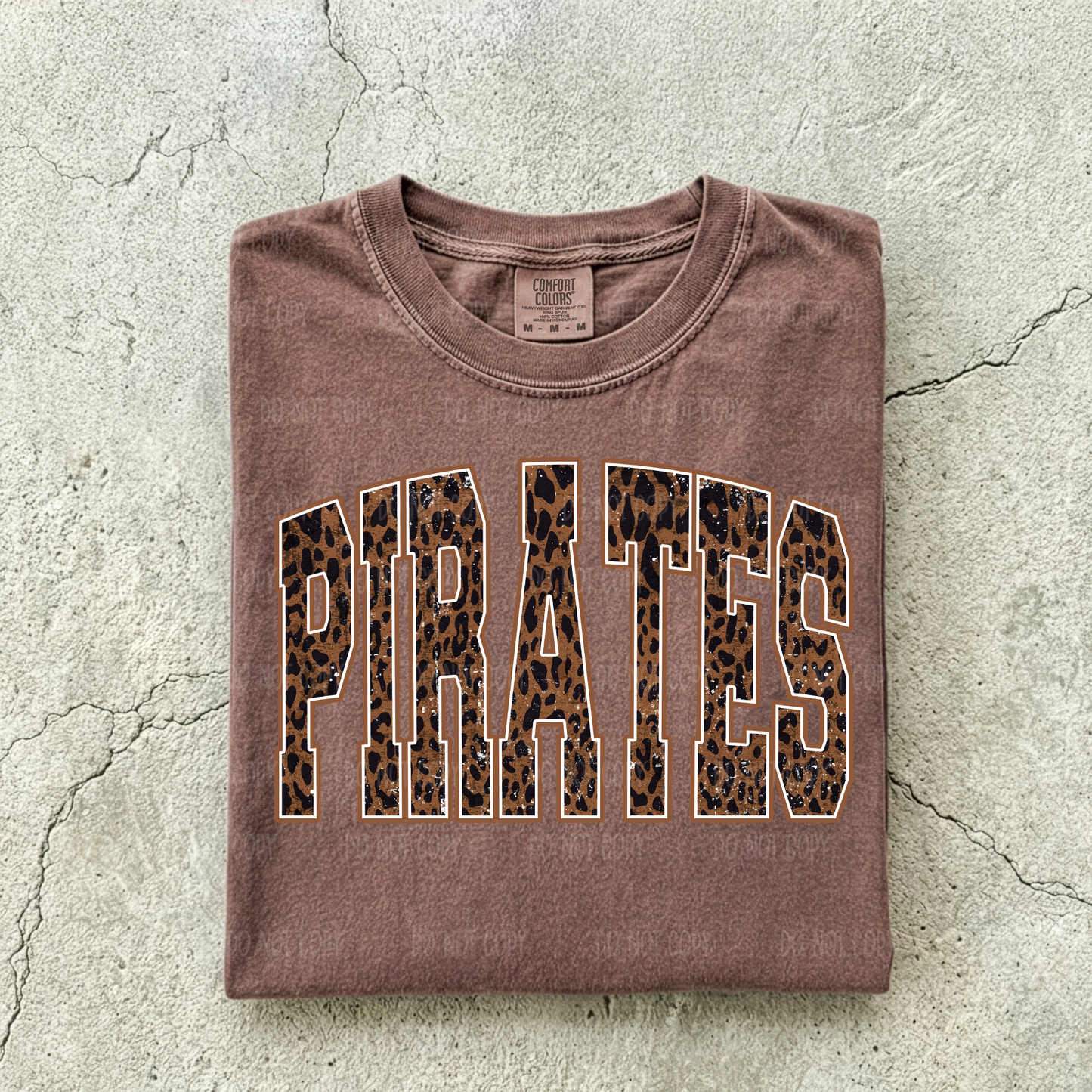 Brown Leopard Pirates Single Print DTF Transfer