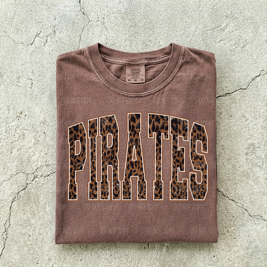 Brown Leopard Pirates Single Print DTF Transfer