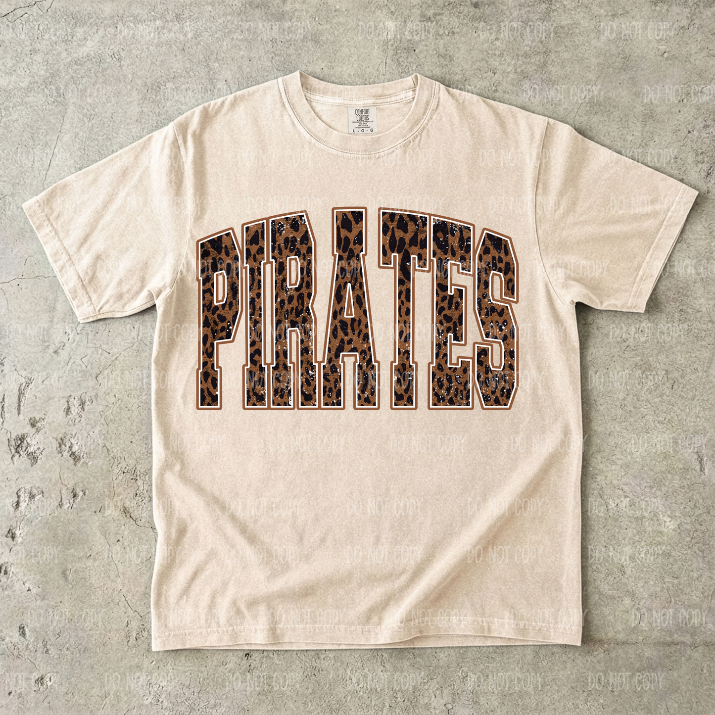 Brown Leopard Pirates Tee or Sweatshirt