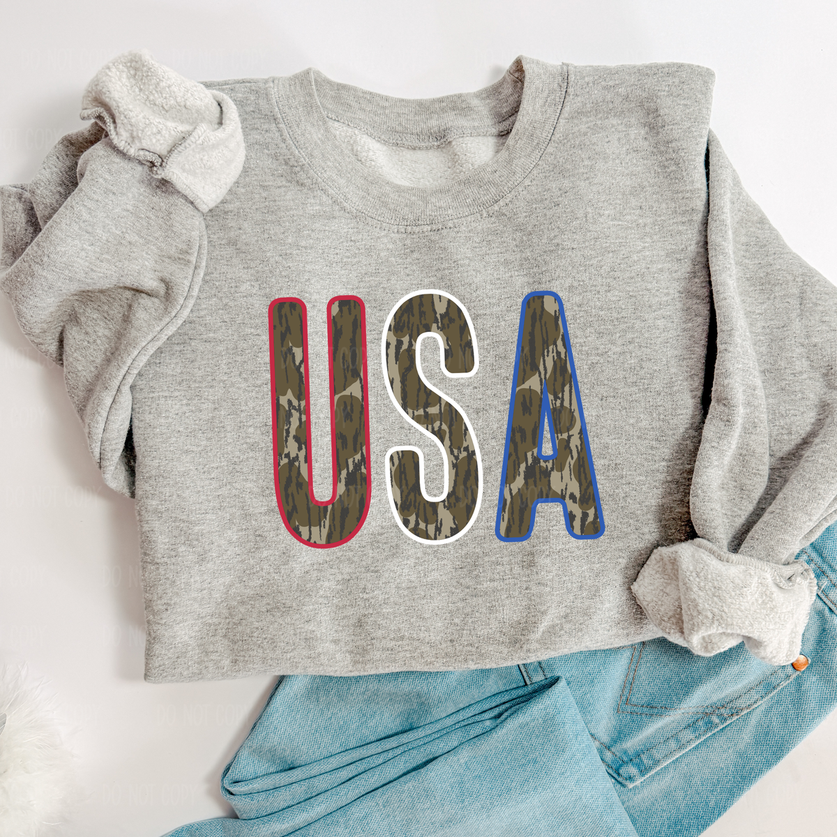 Camo USA Single Print DTF Transfer