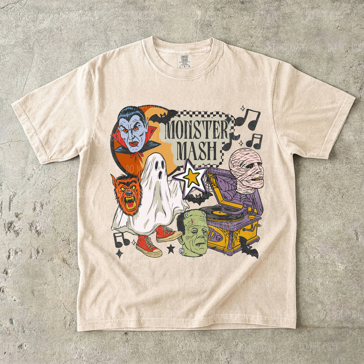 Monster Mash Single Print DTF Transfer