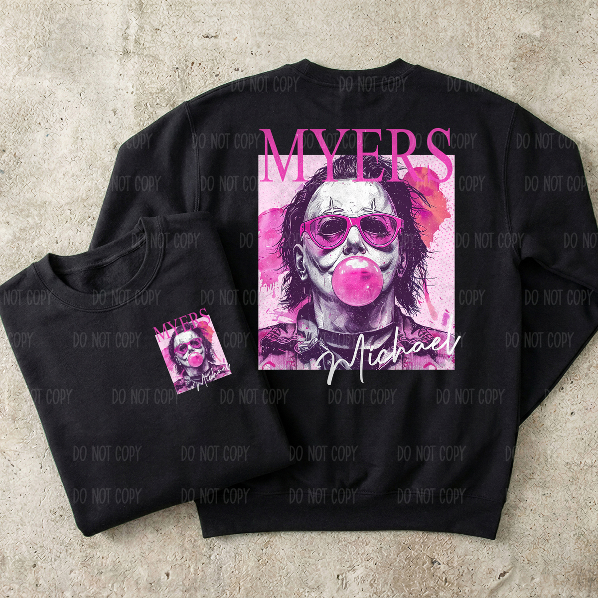 Spooky Pink Bubblegum Single Print DTF Transfer