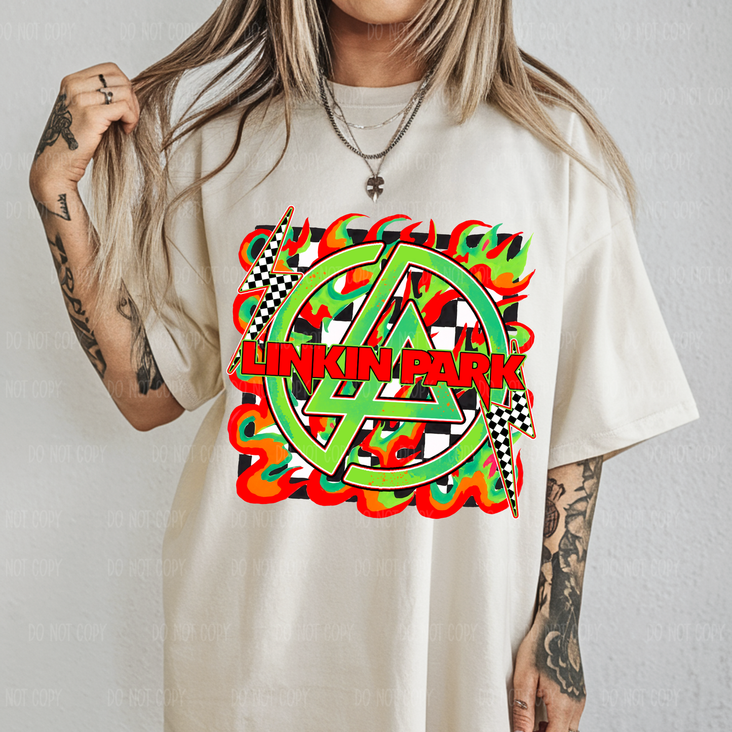 Neon L!nkin Park Single Print DTF Transfer