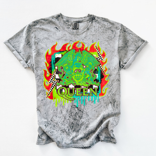 Neon Queen Single Print DTF Transfer