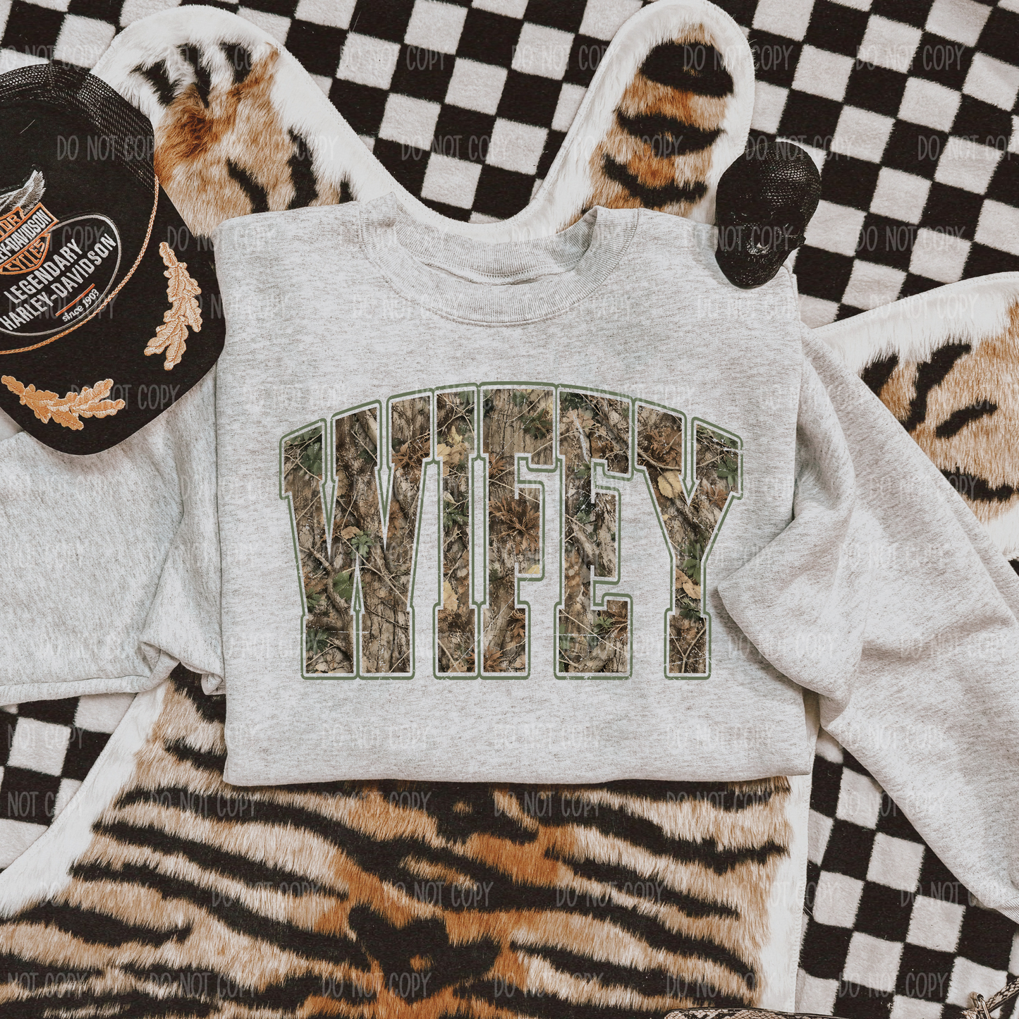 Camo Wifey Tee Or Sweatshirt