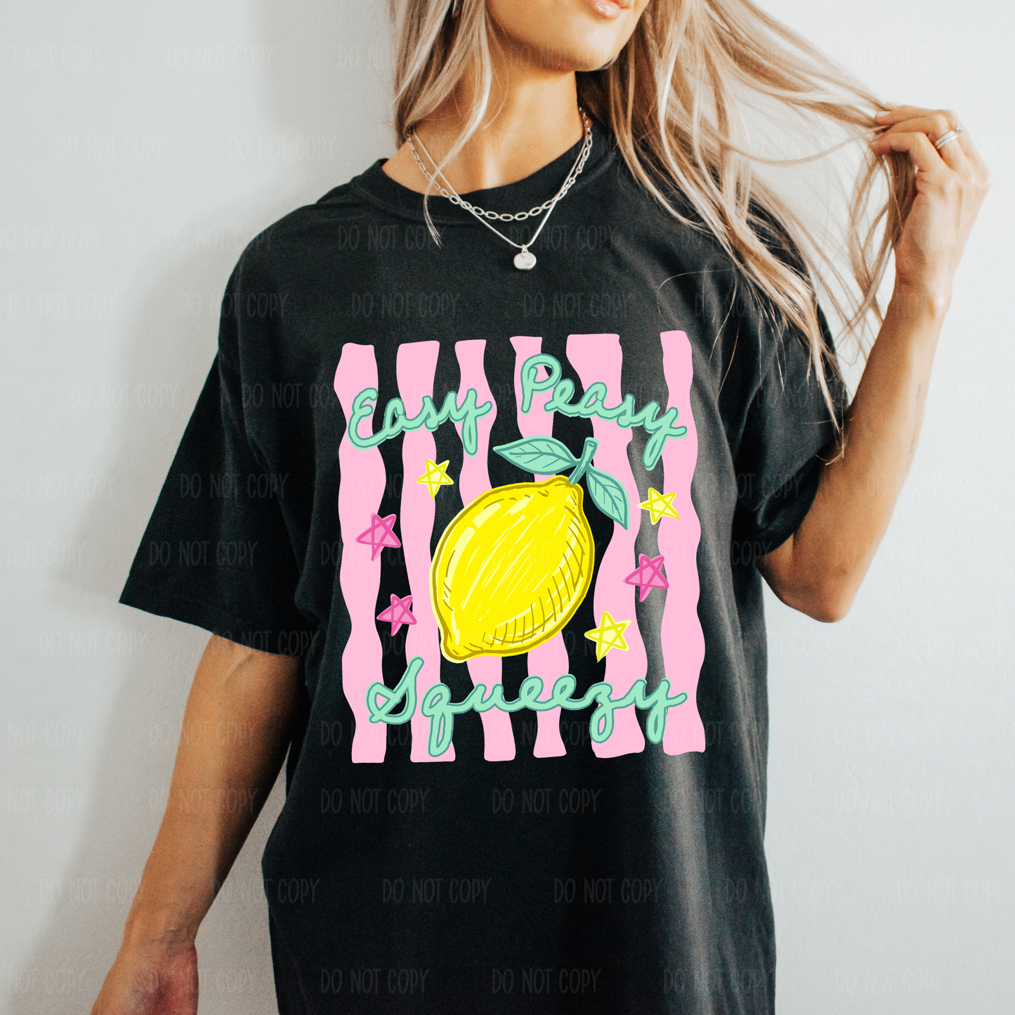 Easy Peasy Lemon Squeezy Single Print DTF Transfer