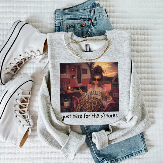 Just Here For The Smores Tee Or Sweatshirt