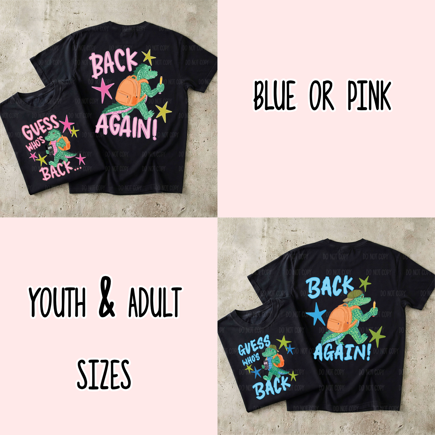 Guess Who's Back (Pink Or Blue) Tee Or Sweatshirt