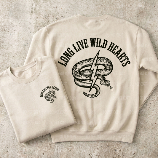 Long Live Wild Hearts Tee Or Sweatshirt