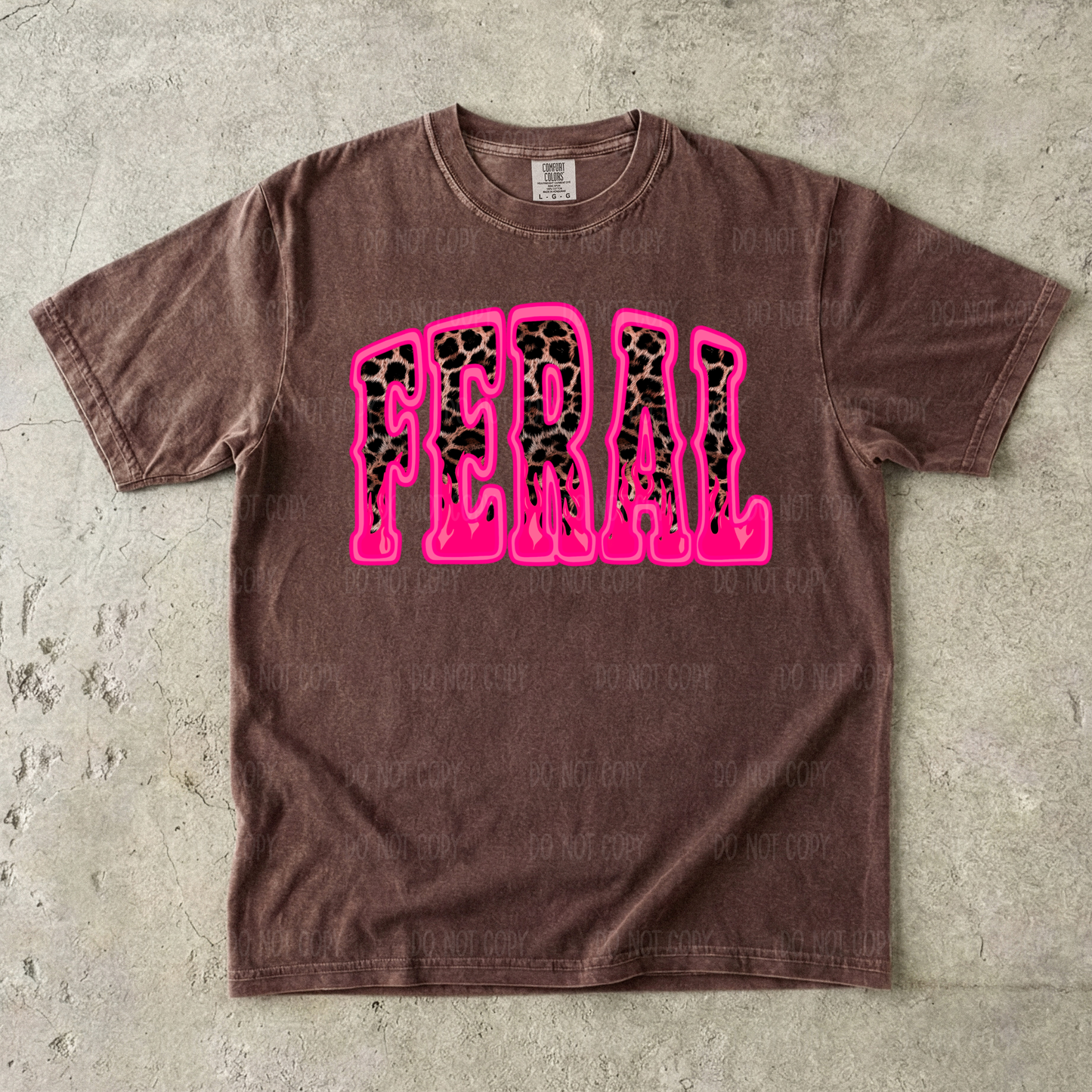 Feral Pink Leopard Tee Or Sweatshirt