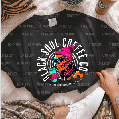 Black Soul Coffee Co Single Print DTF Transfer
