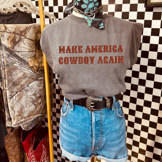 Make America Cowboy Again Single Print DTF Transfer