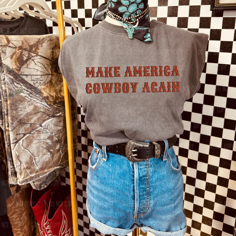 Make America Cowboy Again Tee Or Sweatshirt