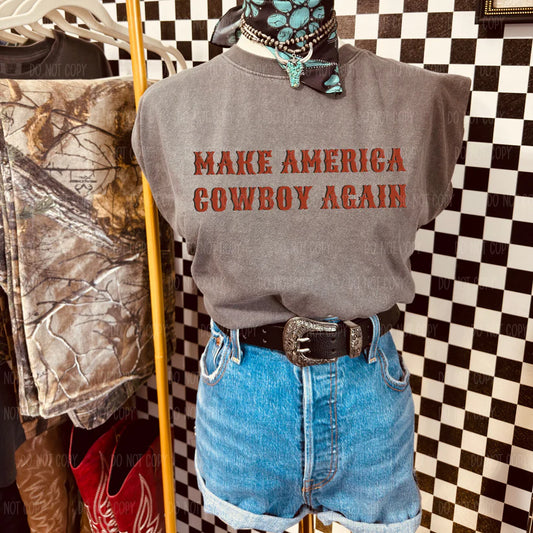 Make America Cowboy Again Tee Or Sweatshirt