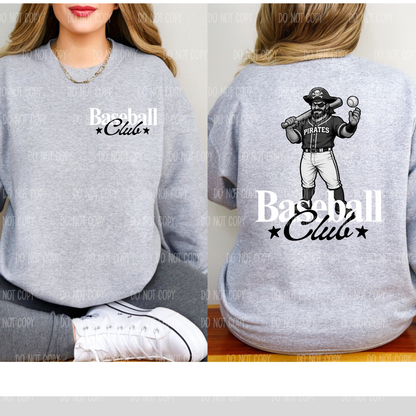 Baseball Club Tee or Sweatshirt