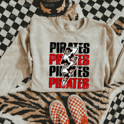 Pirates Stacked Lightening Bolt