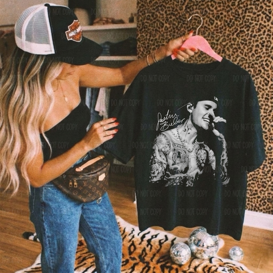 Biebs (Halftone) Single Print DTF Transfer