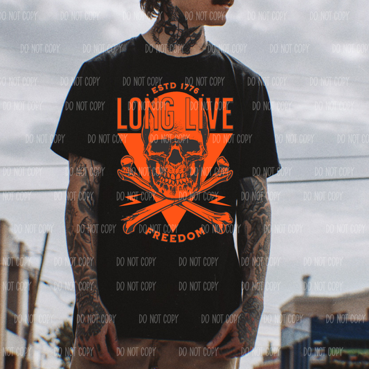Long Live Freedom Single Print DTF Transfer