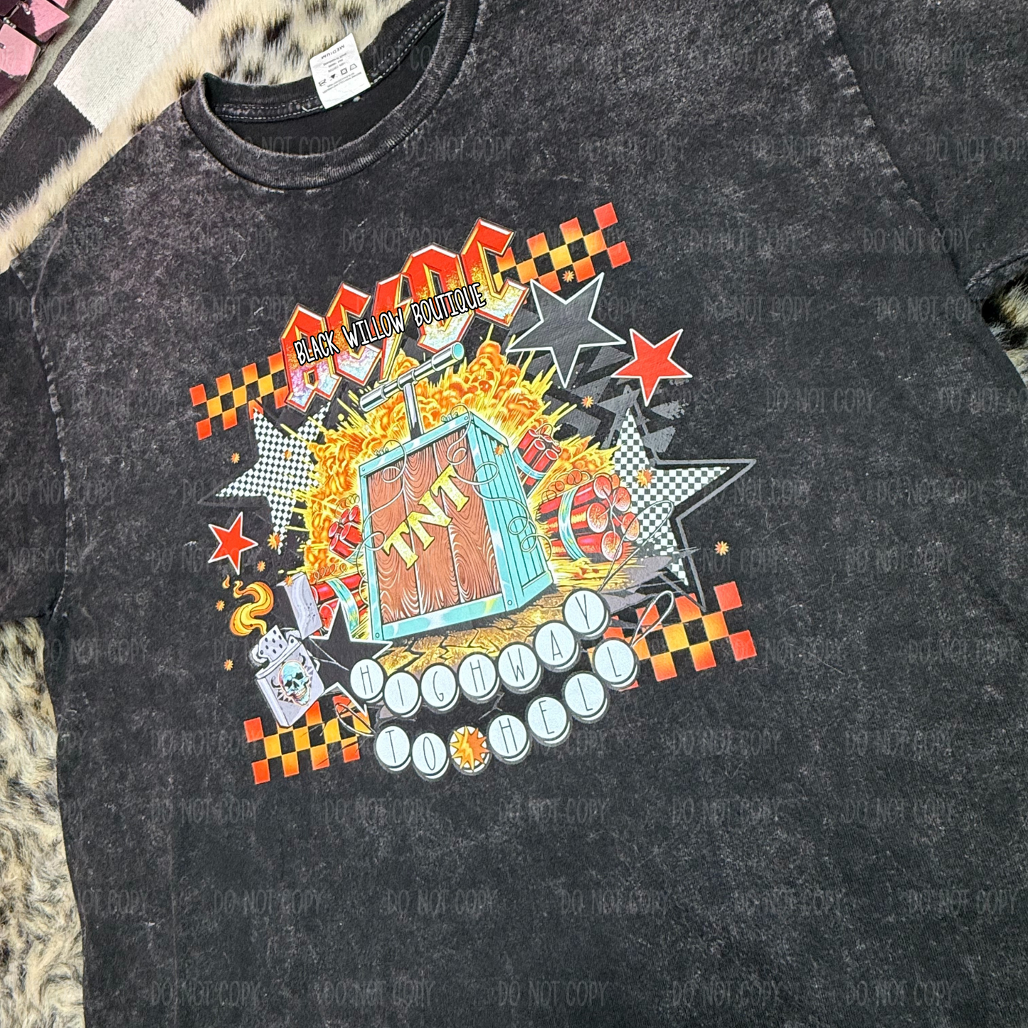 Acid Washed Band Tee
