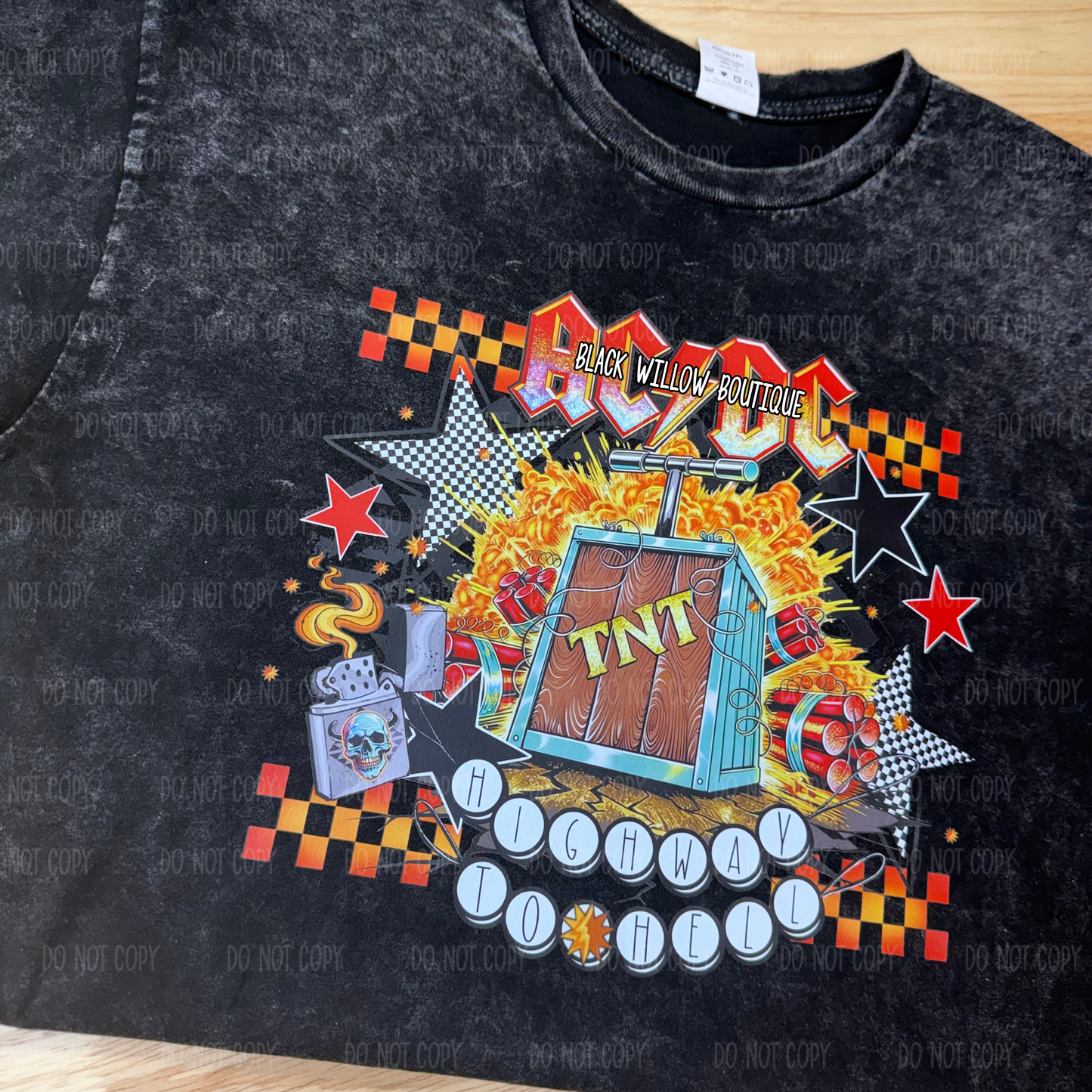 Acid Washed Band Tee