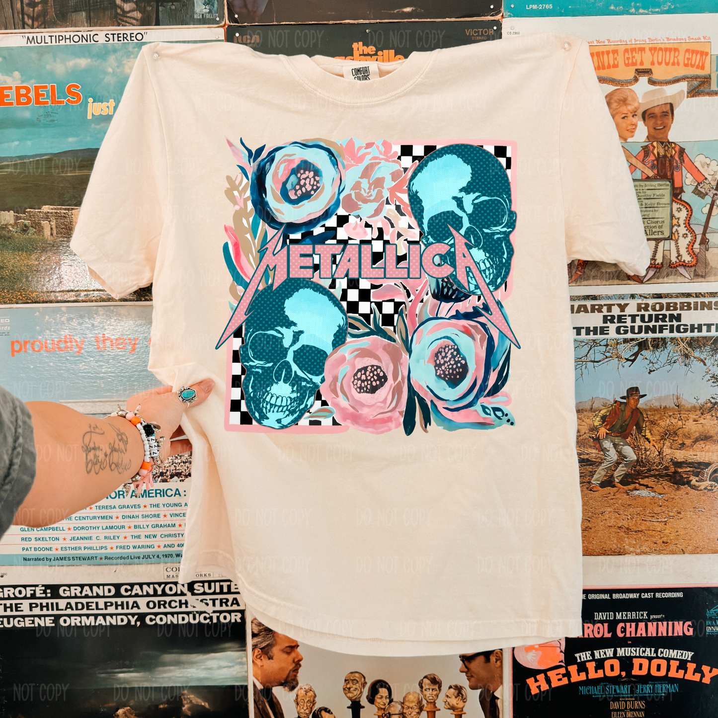 Floral Met@llica Single Print DTF Transfer