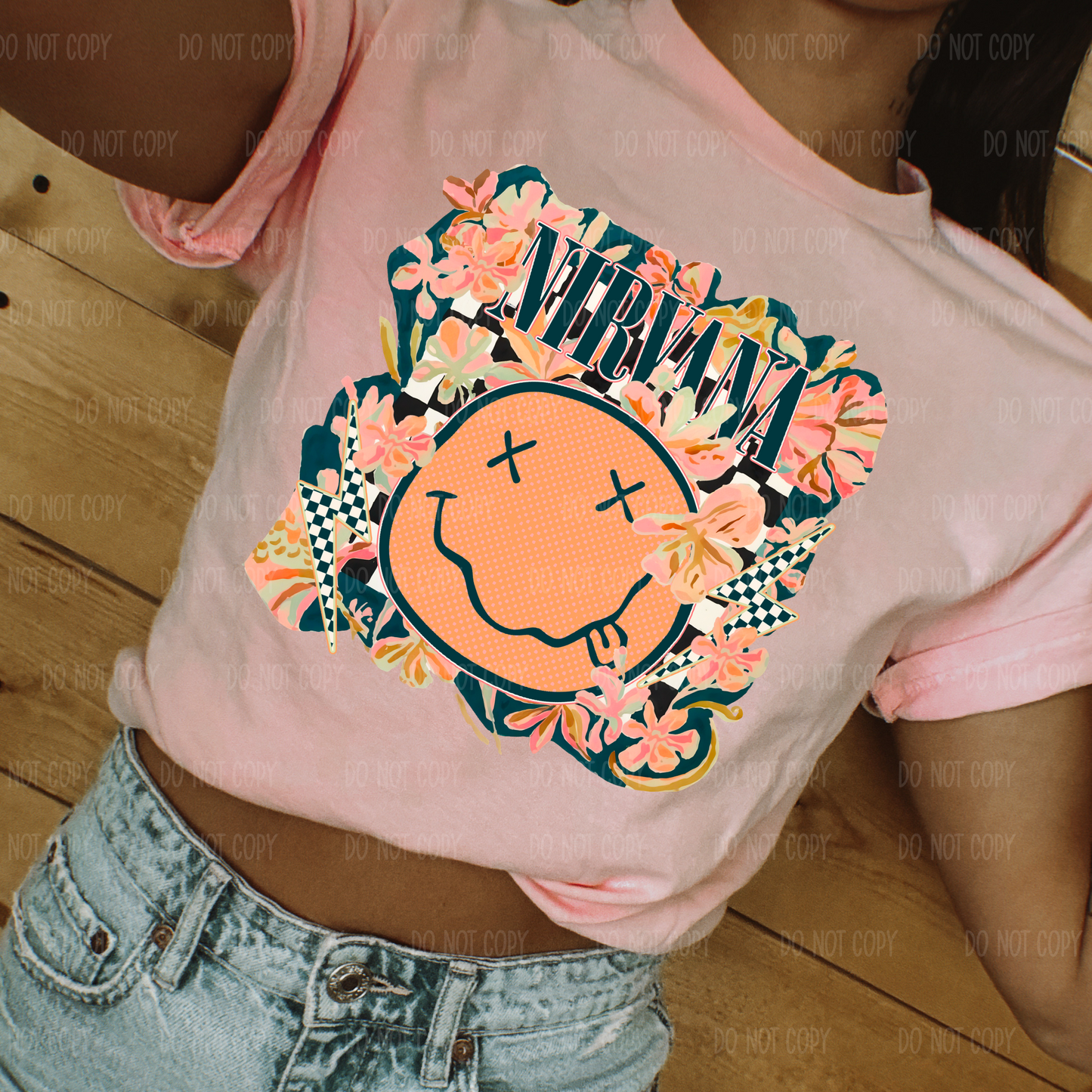 Nirv Floral Single Print DTF Transfer