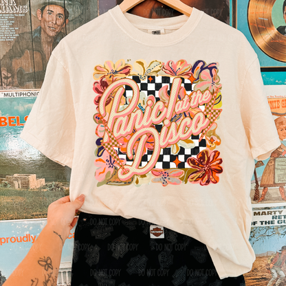 Floral P@n!c D!sco Single Print DTF Transfer