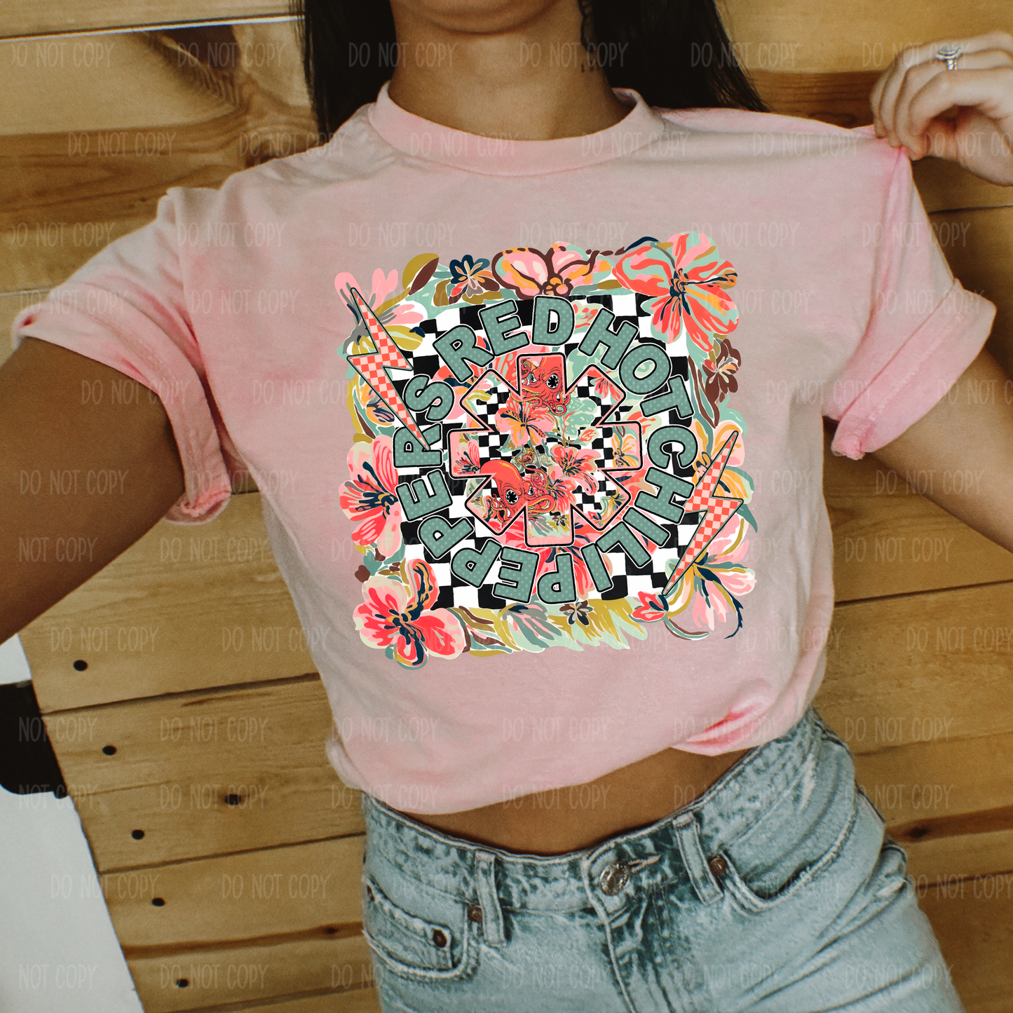Floral Chilis Single Print DTF Transfer