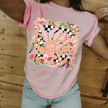 Floral Beach Boyz Single Print DTF Transfer