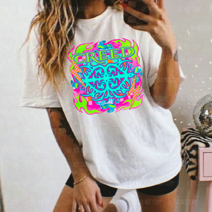 Neon Cr$$D Single Print DTF Transfer