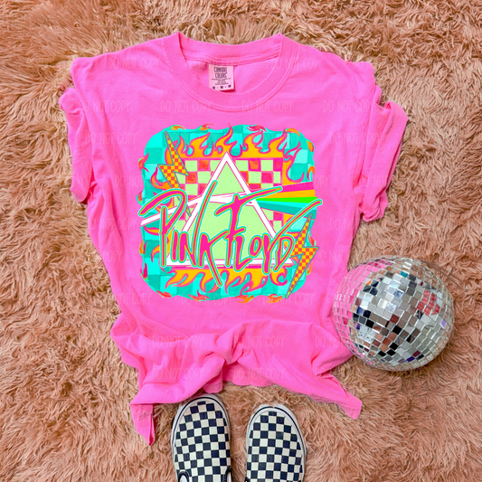 Neon Floyd Single Print DTF Transfer
