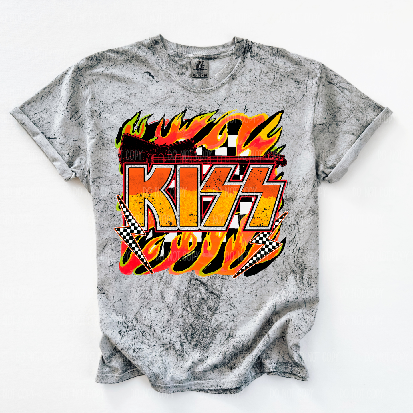 Neon K!ss Single Print DTF Transfer