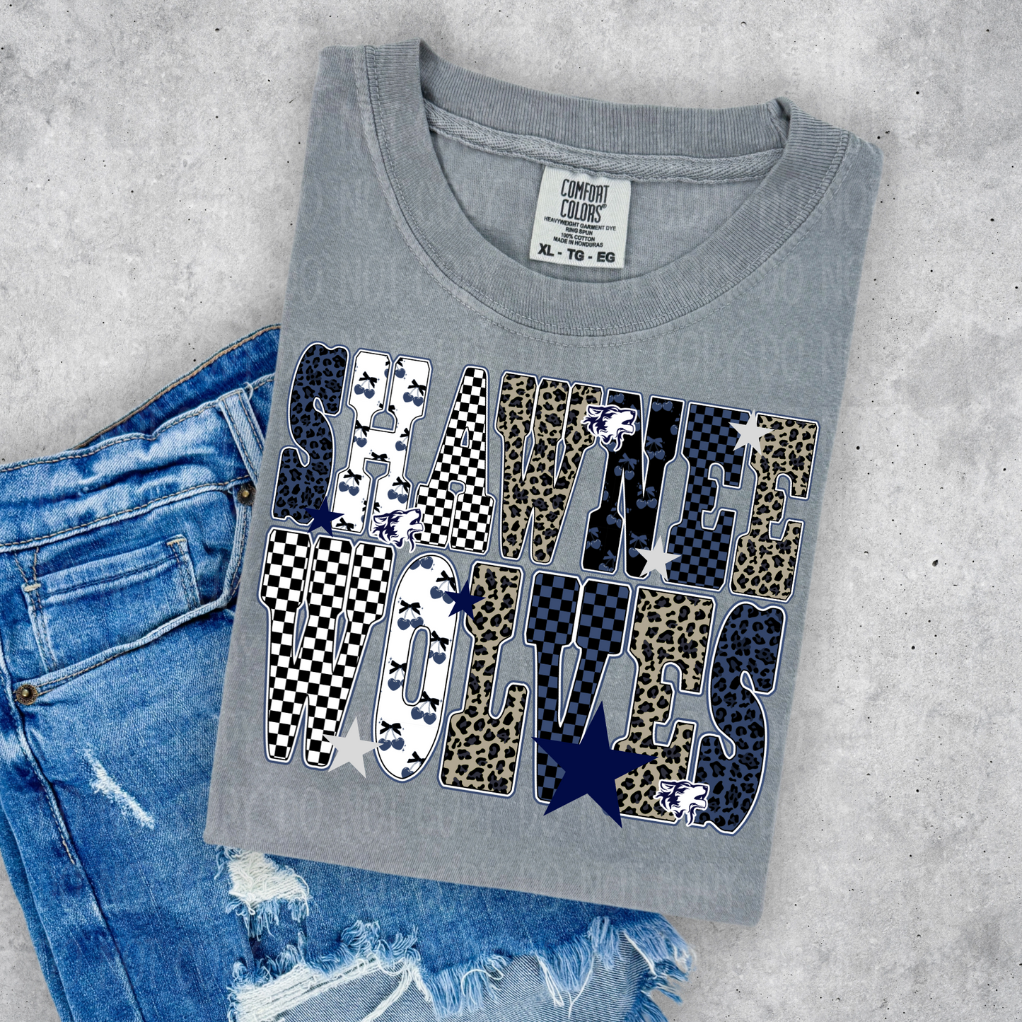 Trendy Shawnee Wolves Tee Or Sweatshirt