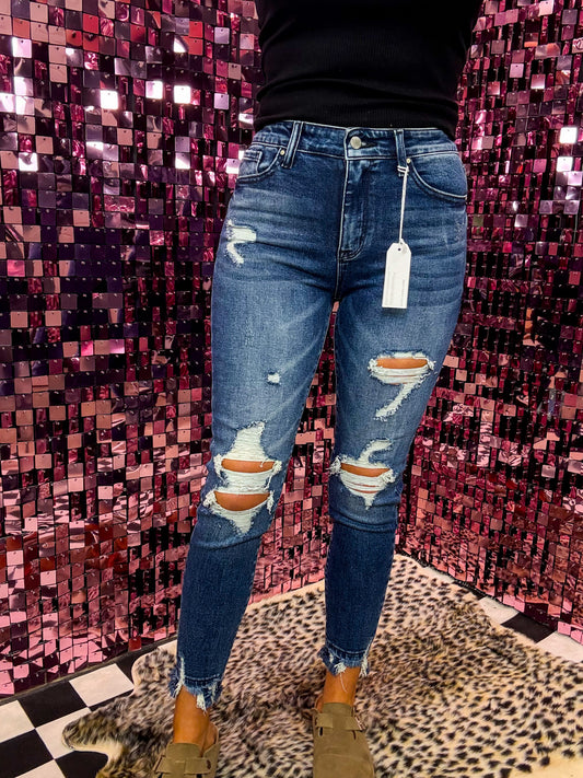 The Rosalie Destroyed Skinny Jeans