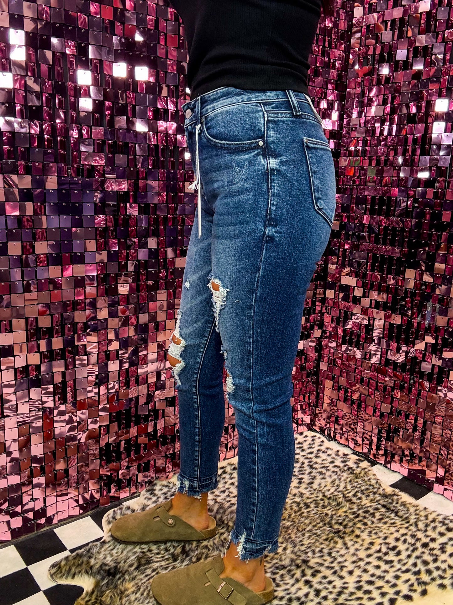 The Rosalie Destroyed Skinny Jeans