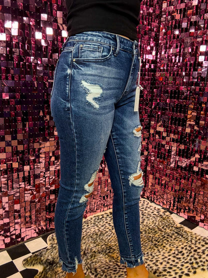 The Rosalie Destroyed Skinny Jeans