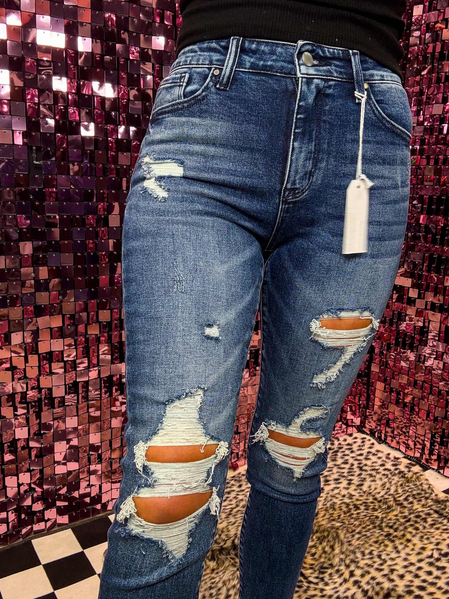 The Rosalie Destroyed Skinny Jeans