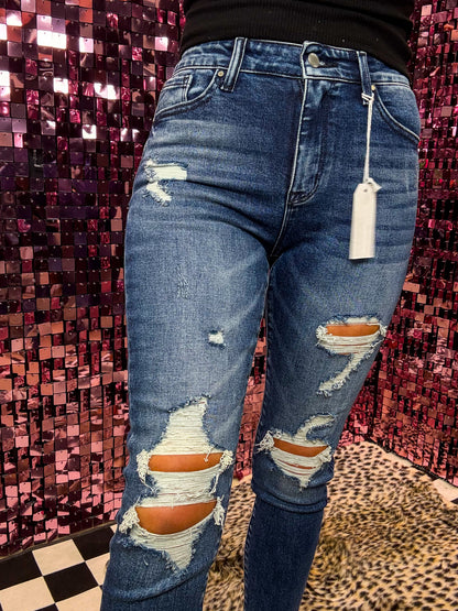 The Rosalie Destroyed Skinny Jeans