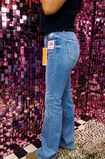 The Blaklee Tummy Control High Rise Straight Jeans