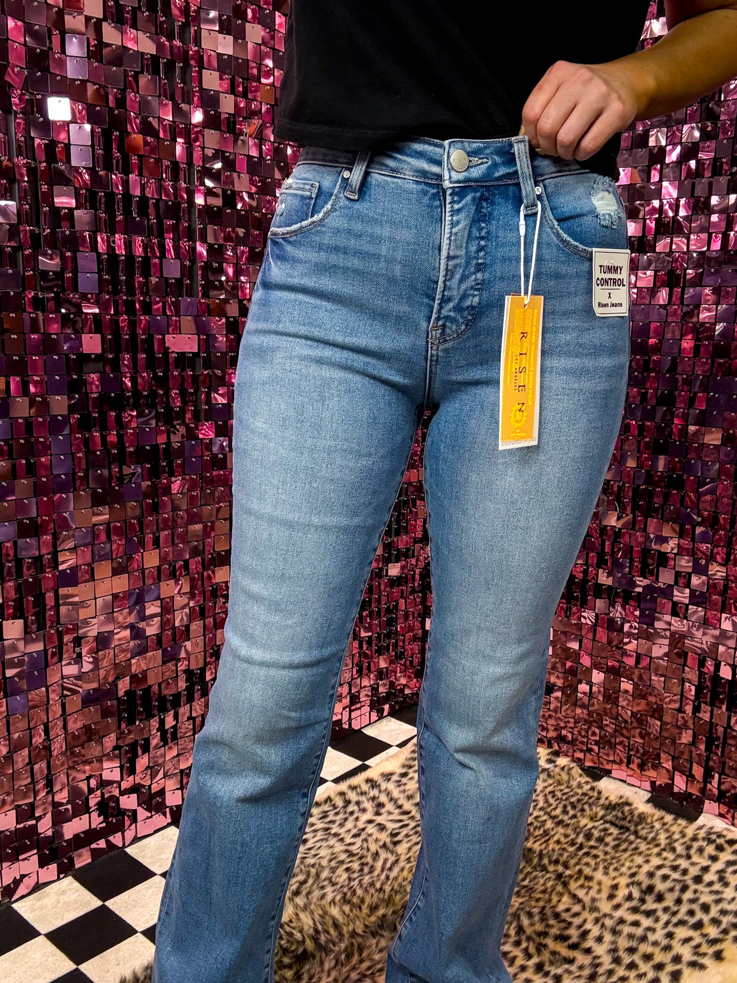 The Blaklee Tummy Control High Rise Straight Jeans