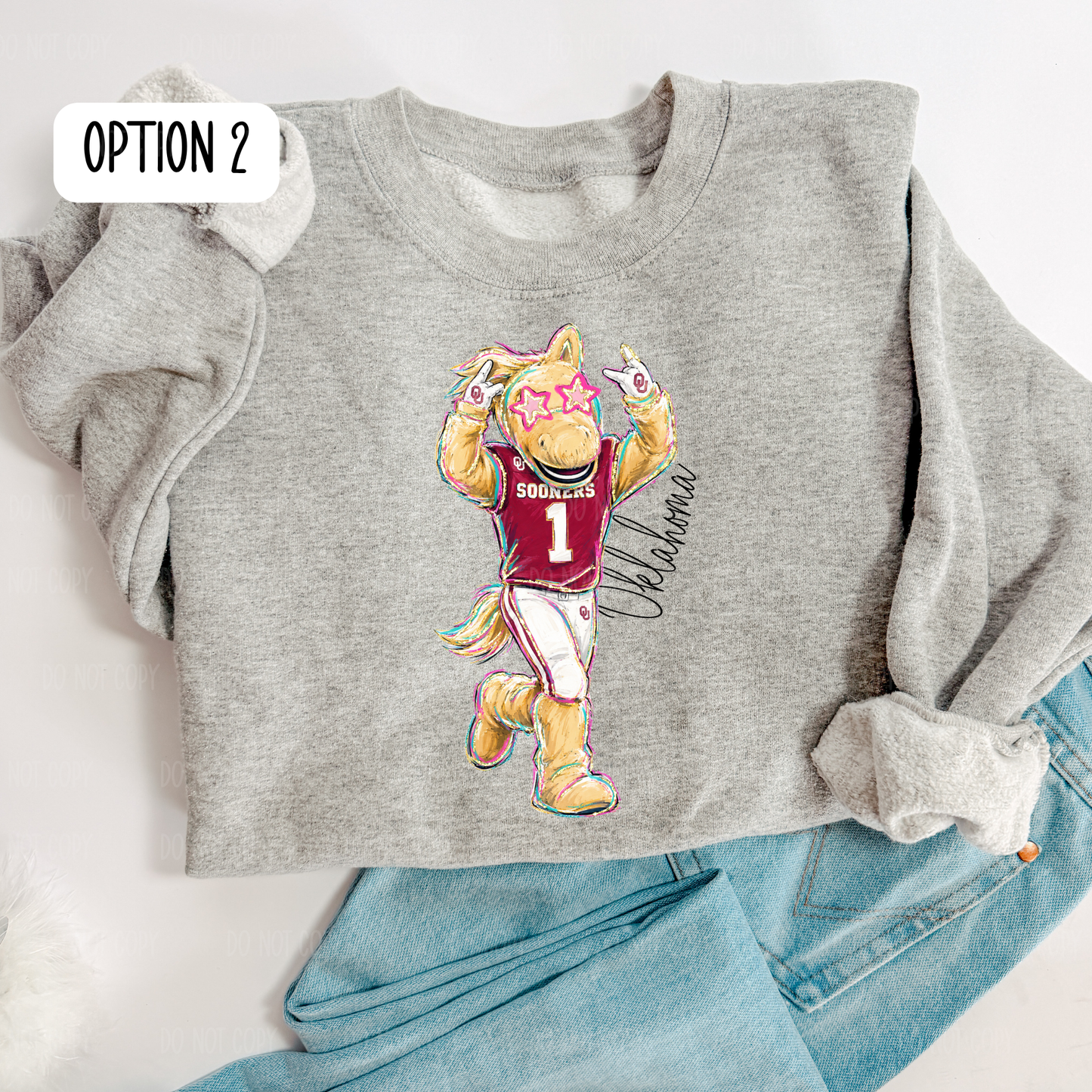 Crimson Oklahoma Tee Or Sweatshirt