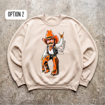 Orange Oklahoma Option 2 Single Print DTF Transfer