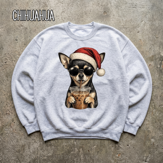 Christmas Coffee Doggie Sweatshirt