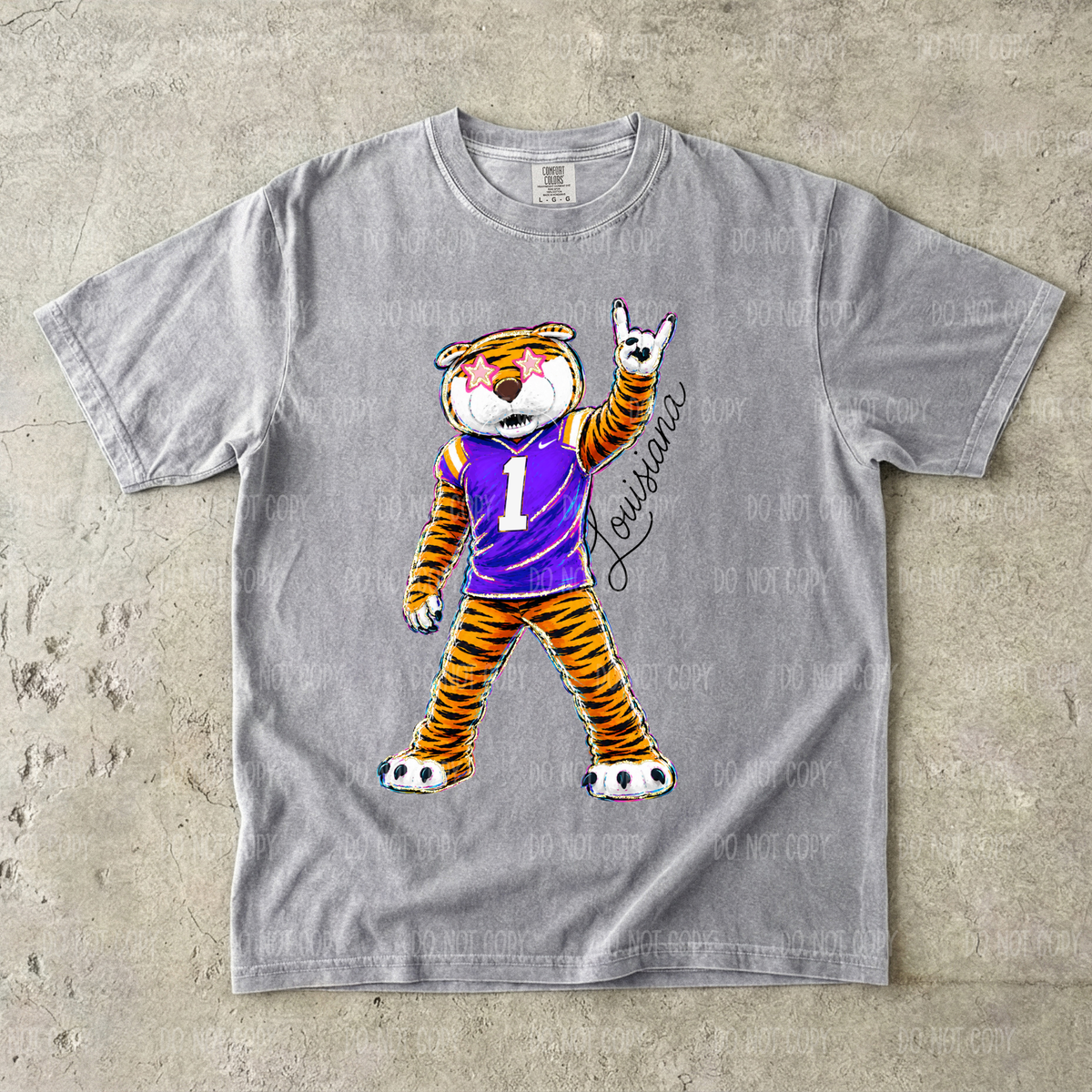 Louisiana Single Print DTF Transfer